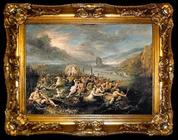 framed  Frans Francken II The Triumph of Neptune and Amphitrite, ta009-2